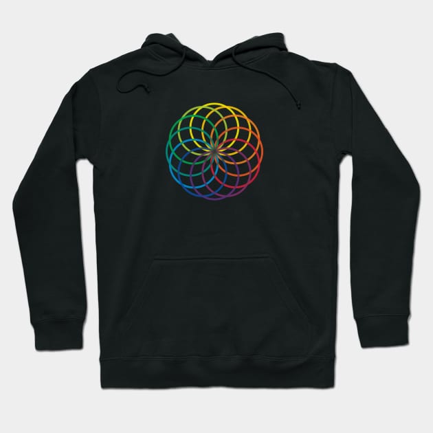 Color Rings Hoodie by sombreroinc